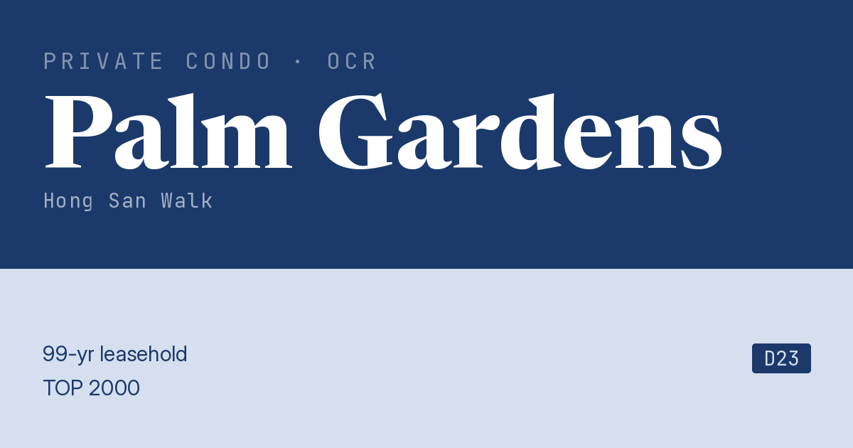 Palm Gardens Resale | Price, Transactions, Rental & Analysis