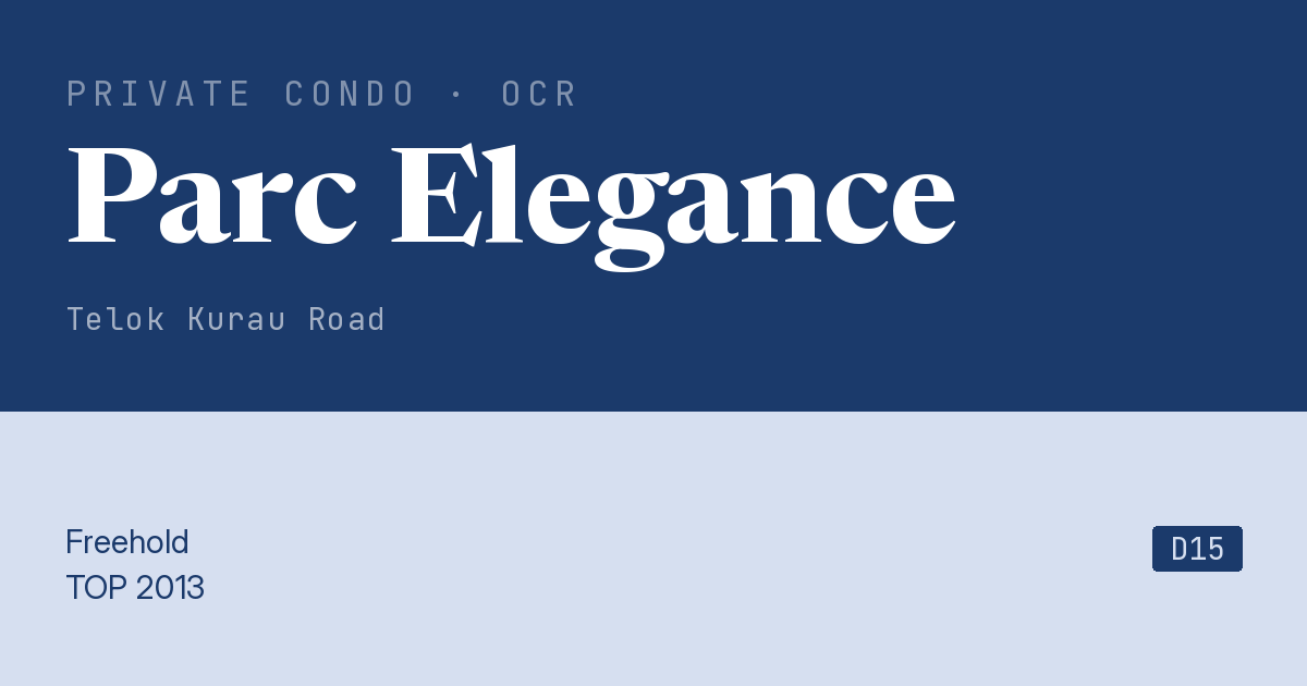 Parc Elegance Resale | Price, Transactions, Rental & Analysis