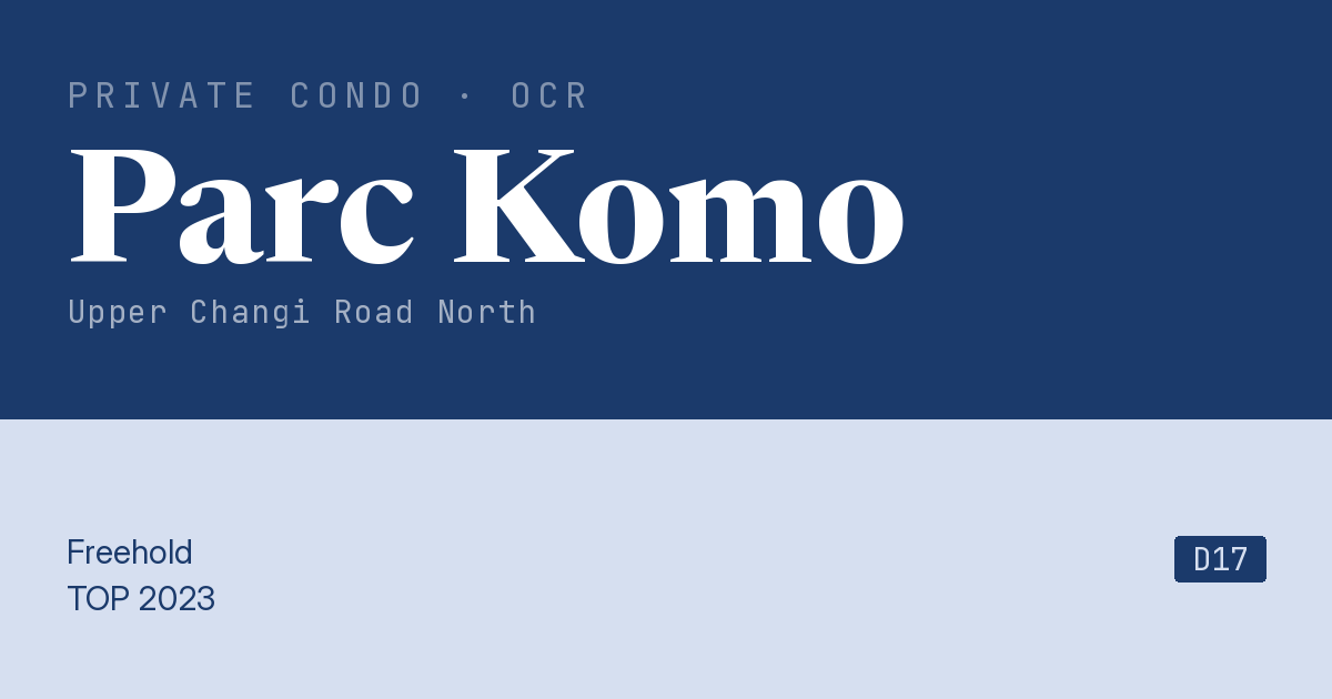 Parc Komo Resale | Price, Transactions, Rental & Analysis
