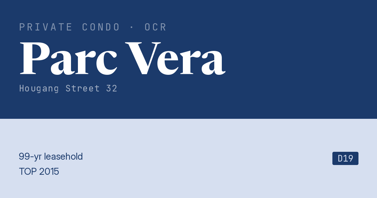 Parc Vera Resale | Price, Transactions, Rental & Analysis