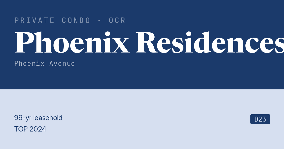 Phoenix Residences Resale | Price, Transactions, Rental & Analysis