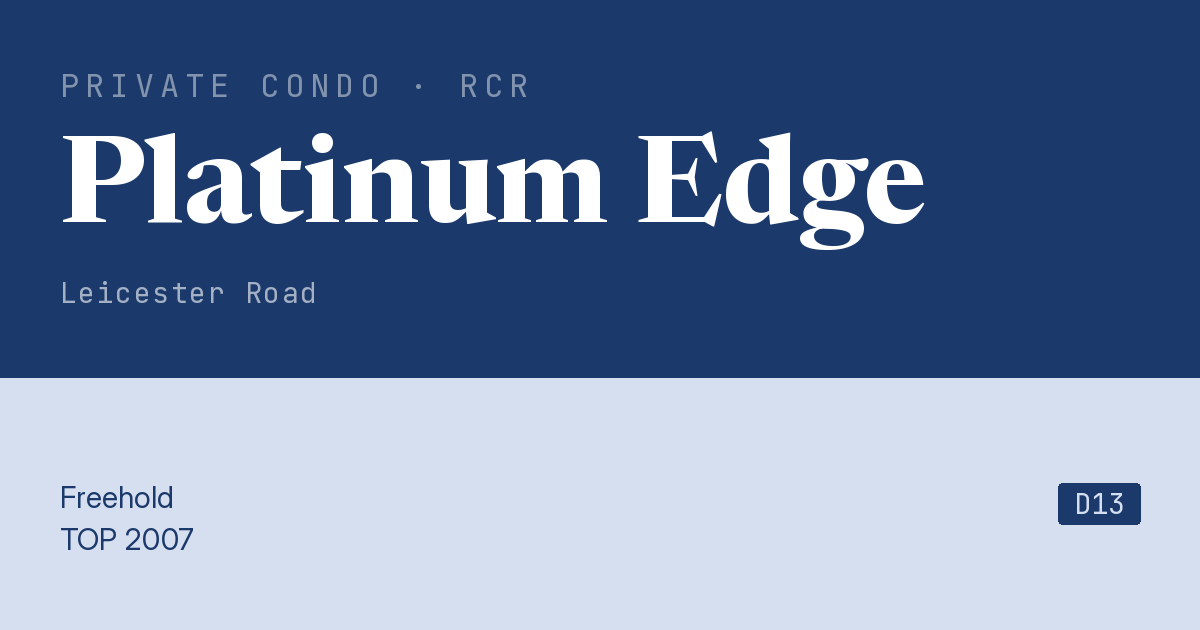 Platinum Edge Resale | Price, Transactions, Rental & Analysis