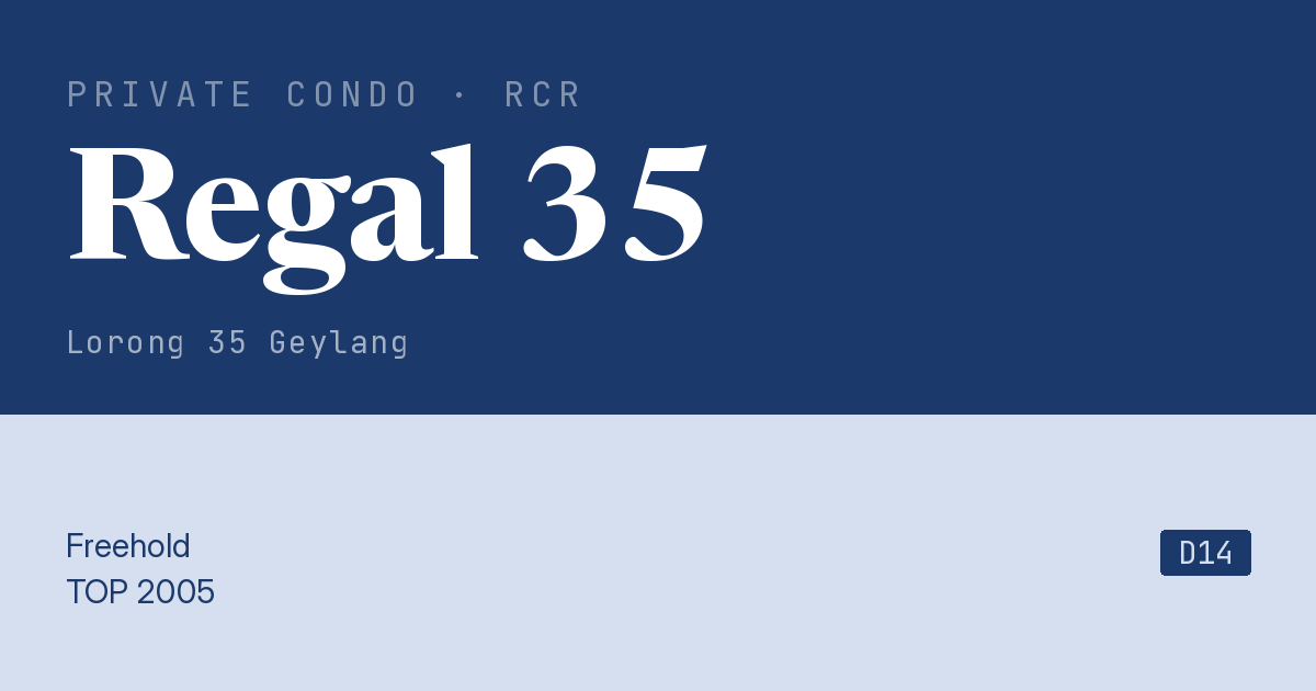 Regal 35 Resale | Price, Transactions, Rental & Analysis