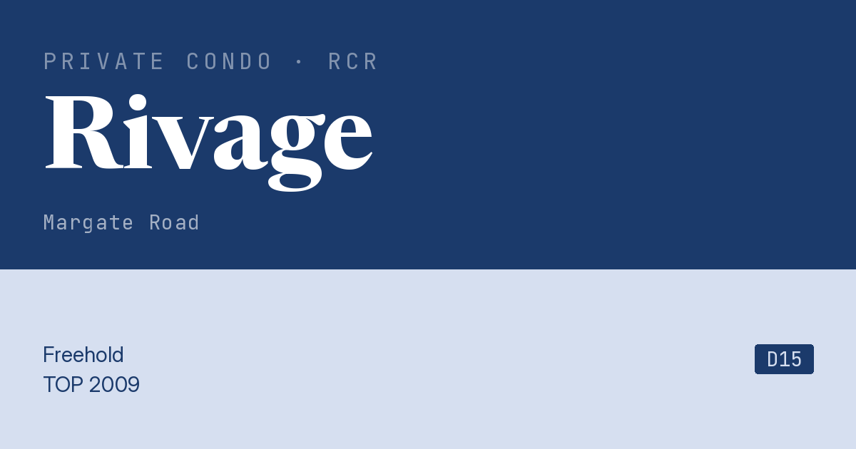 Rivage Resale | Price, Transactions, Rental & Analysis