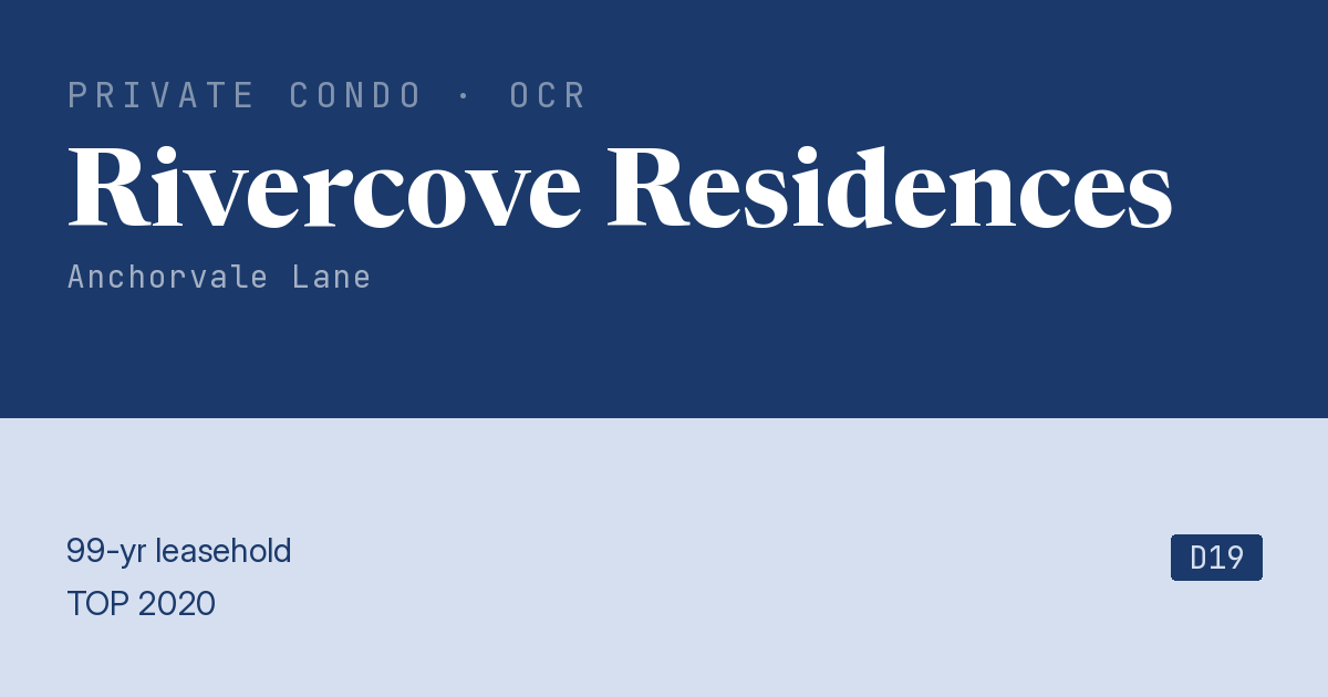 Rivercove Residences Resale | Price, Transactions, Rental & Analysis