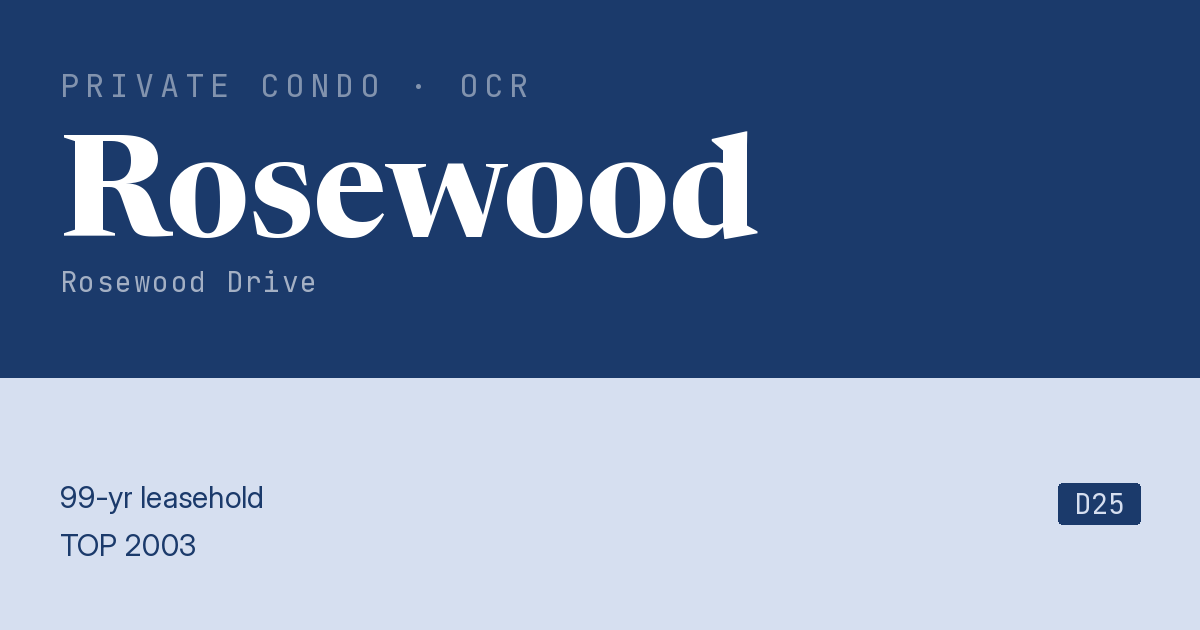 Rosewood Resale | Price, Transactions, Rental & Analysis