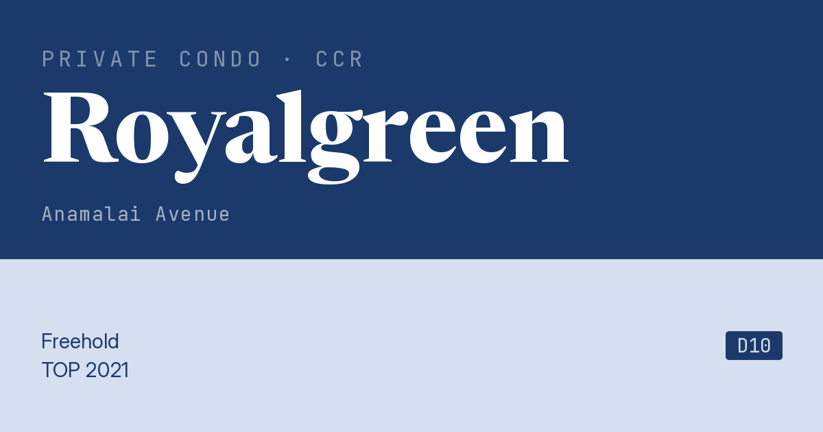 Royalgreen Resale | Price, Transactions, Rental & Analysis