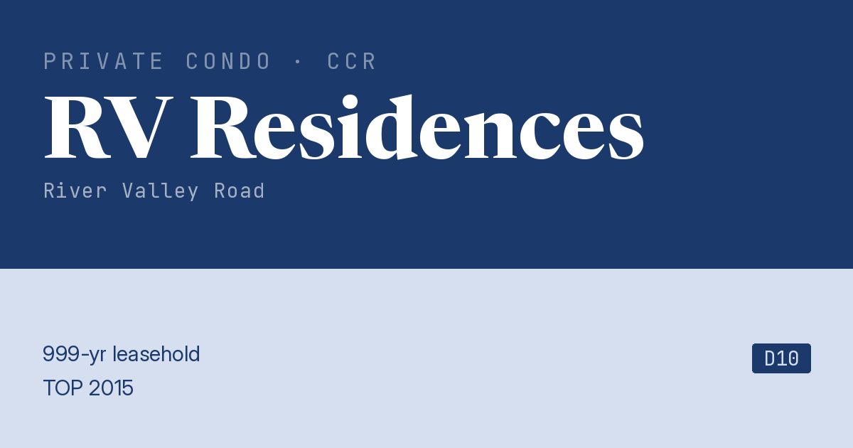 RV Residences Resale | Price, Transactions, Rental & Analysis