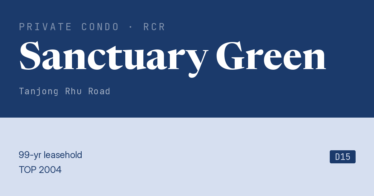 Sanctuary Green Resale | Price, Transactions, Rental & Analysis