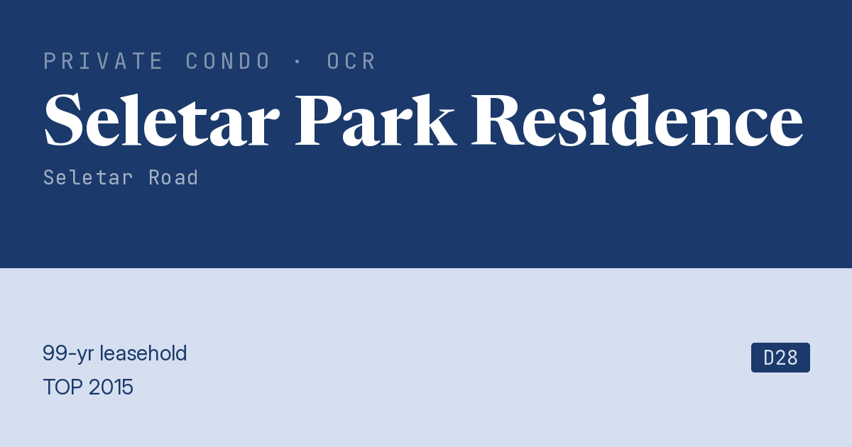 Seletar Park Residence Resale | Price, Transactions, Rental & Analysis
