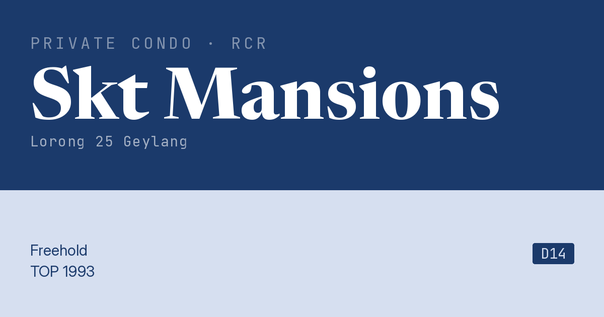 Skt Mansions Resale | Price, Transactions, Rental & Analysis