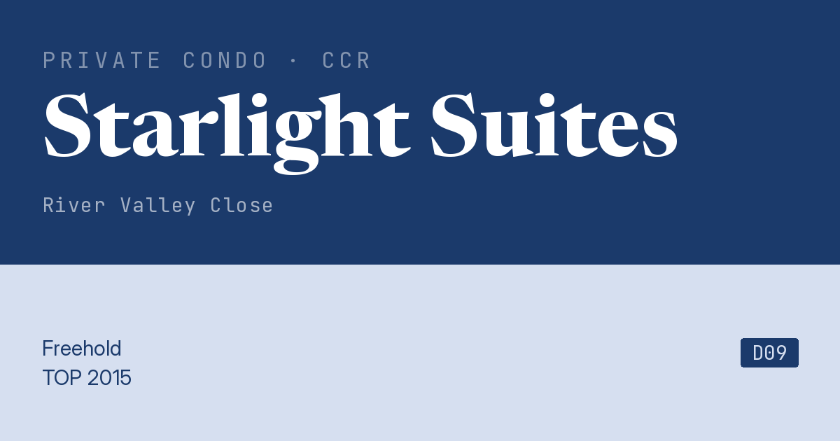 Starlight Suites Resale | Price, Transactions, Rental & Analysis