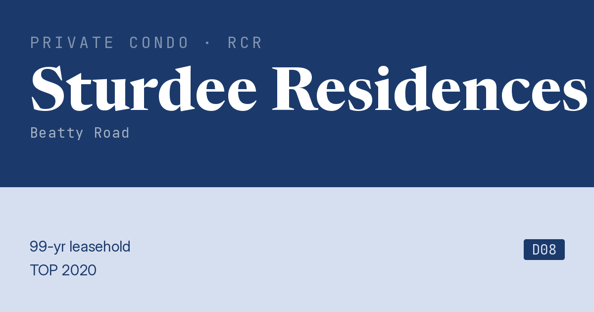 Sturdee Residences Resale | Price, Transactions, Rental & Analysis