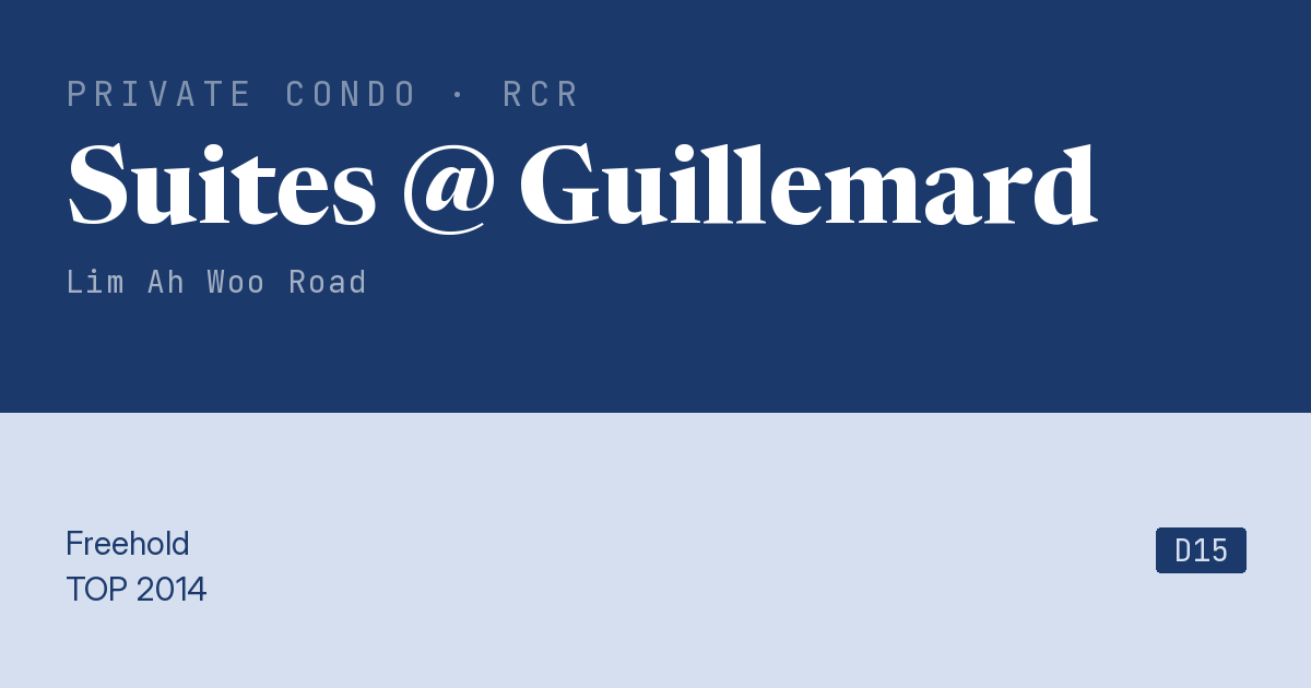 Suites @ Guillemard Resale | Price, Transactions, Rental & Analysis