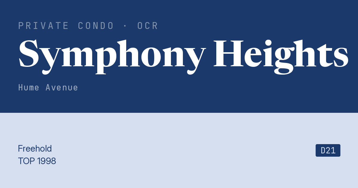 Symphony Heights Resale | Price, Transactions, Rental & Analysis