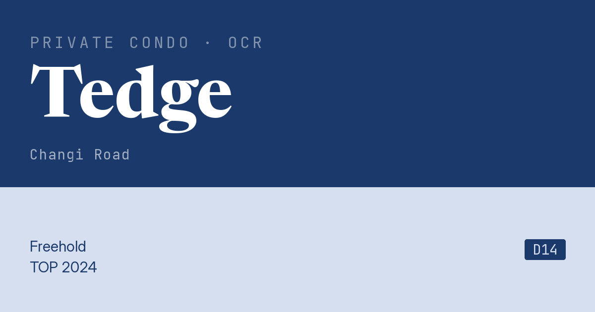 Tedge Resale | Price, Transactions, Rental & Analysis