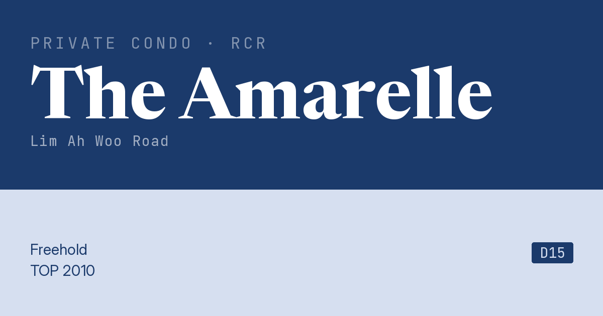 The Amarelle Resale | Price, Transactions, Rental & Analysis