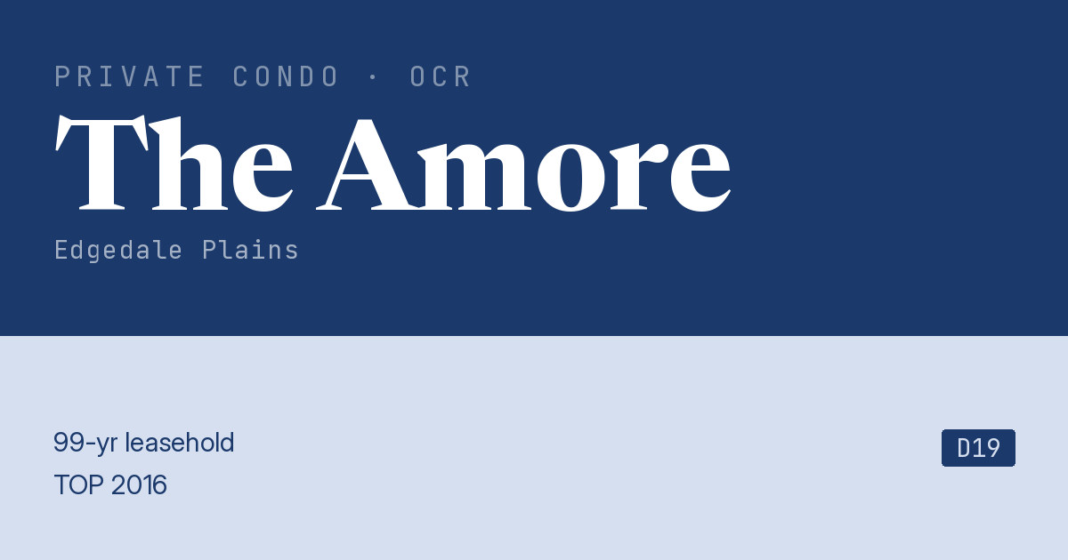 The Amore Resale | Price, Transactions, Rental & Analysis