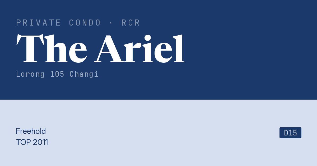 The Ariel Resale | Price, Transactions, Rental & Analysis