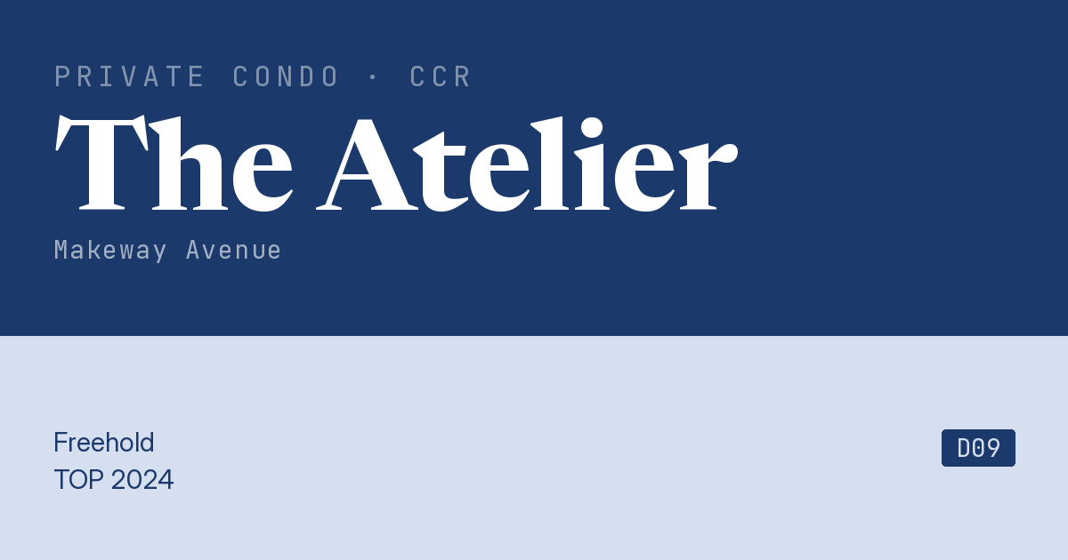 The Atelier Resale | Price, Transactions, Rental & Analysis