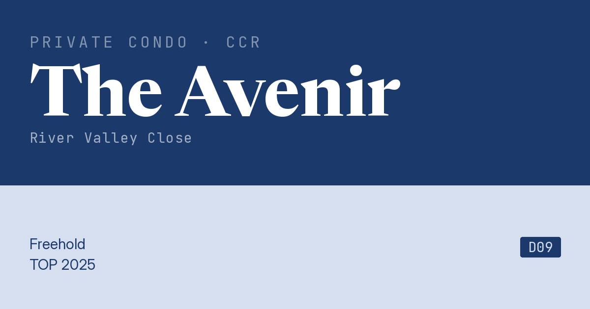 The Avenir Resale | Price, Transactions, Rental & Analysis