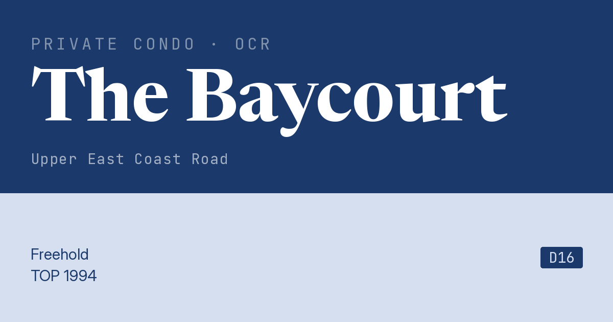 The Baycourt Resale | Price, Transactions, Rental & Analysis