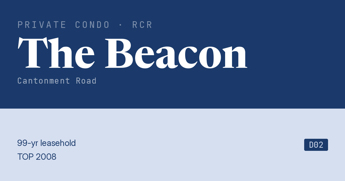 The Beacon Resale | Price, Transactions, Rental & Analysis
