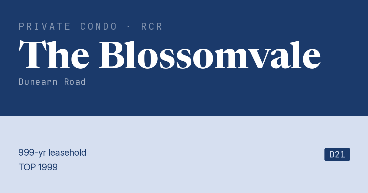 The Blossomvale Resale | Price, Transactions, Rental & Analysis