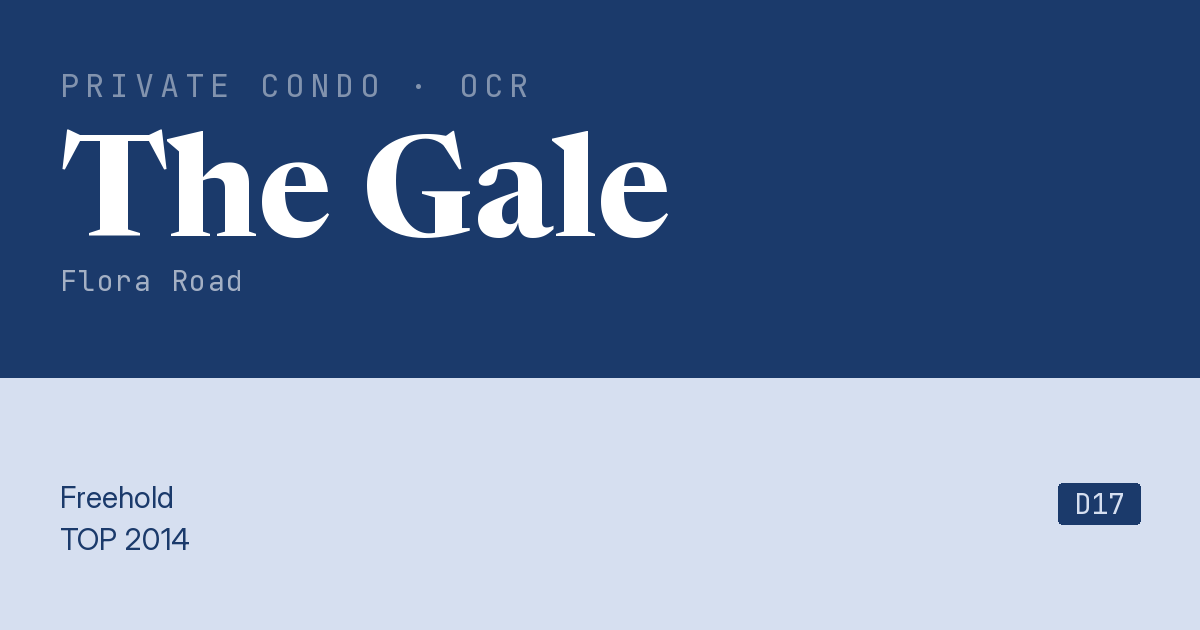 The Gale Resale | Price, Transactions, Rental & Analysis
