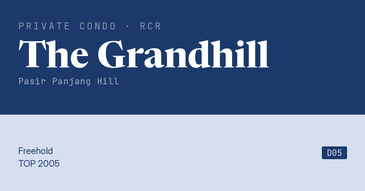 The Grandhill Resale | Price, Transactions, Rental & Analysis