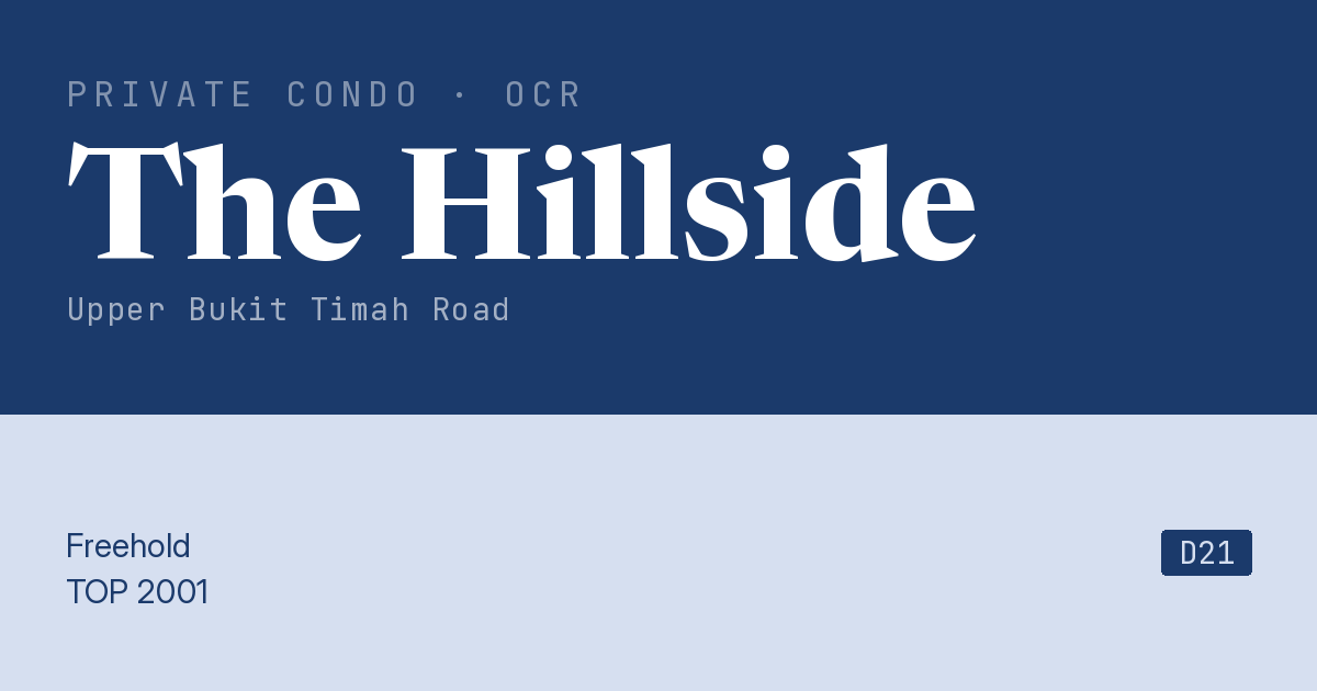 The Hillside Resale | Price, Transactions, Rental & Analysis