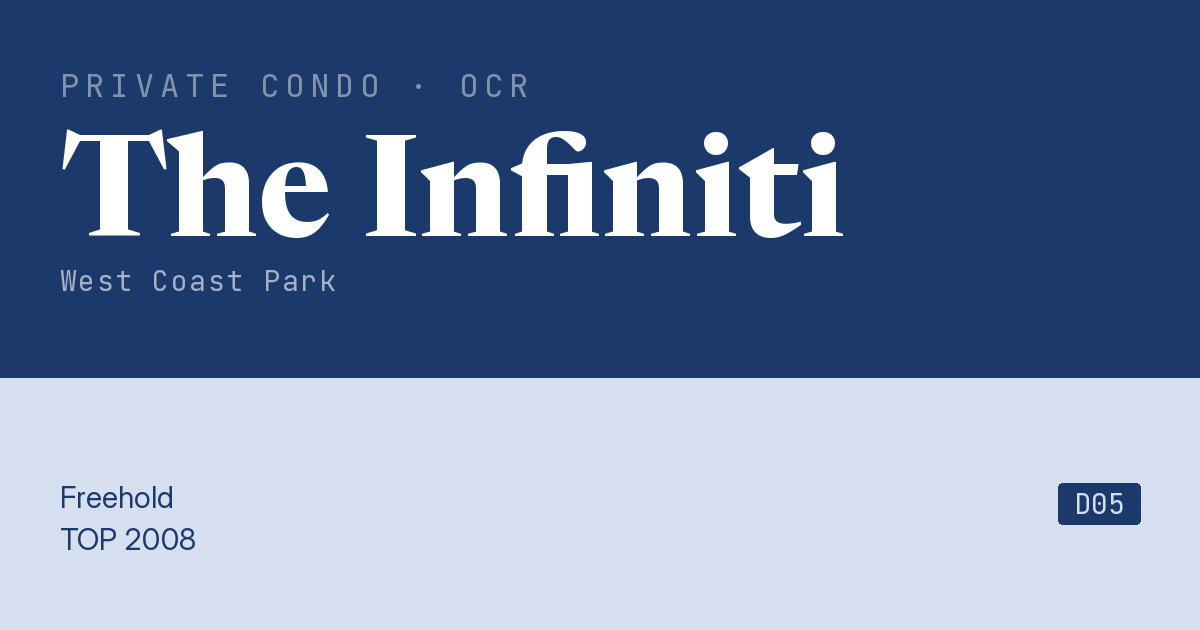 The Infiniti Resale | Price, Transactions, Rental & Analysis