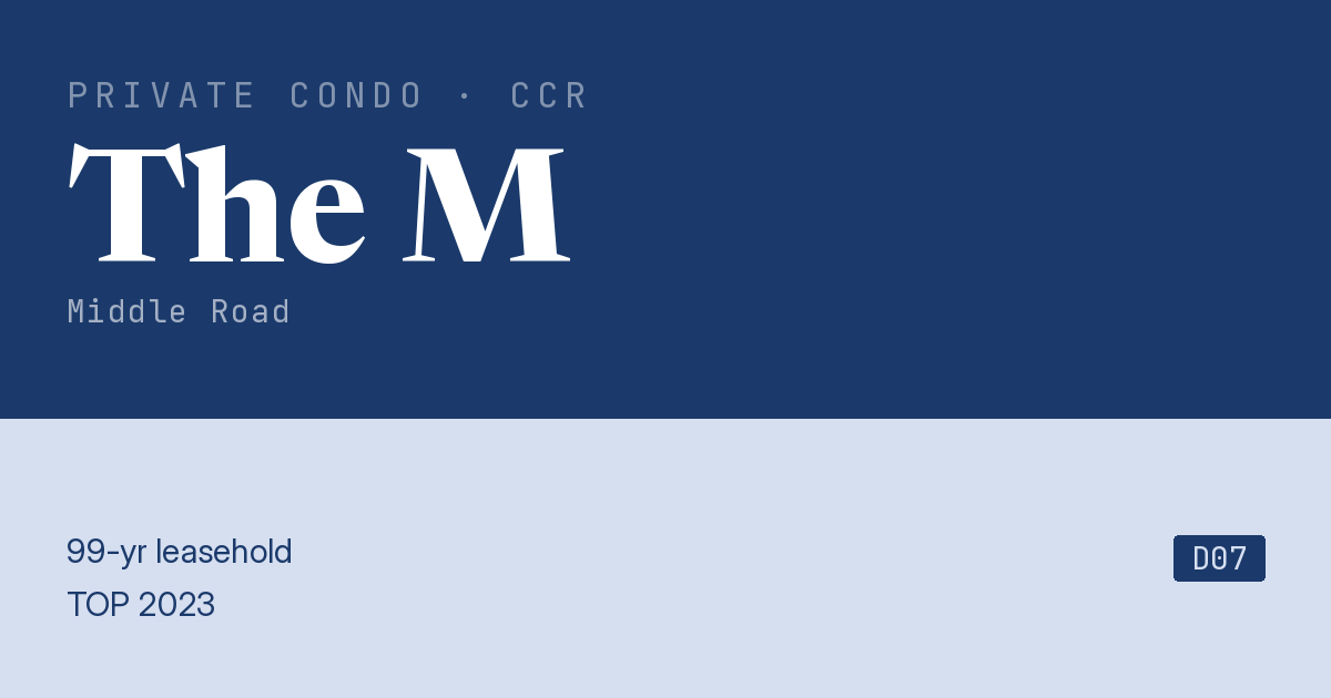 The M Resale | Price, Transactions, Rental & Analysis