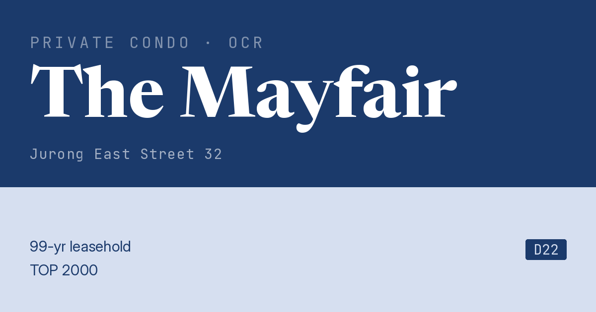 The Mayfair Resale | Price, Transactions, Rental & Analysis