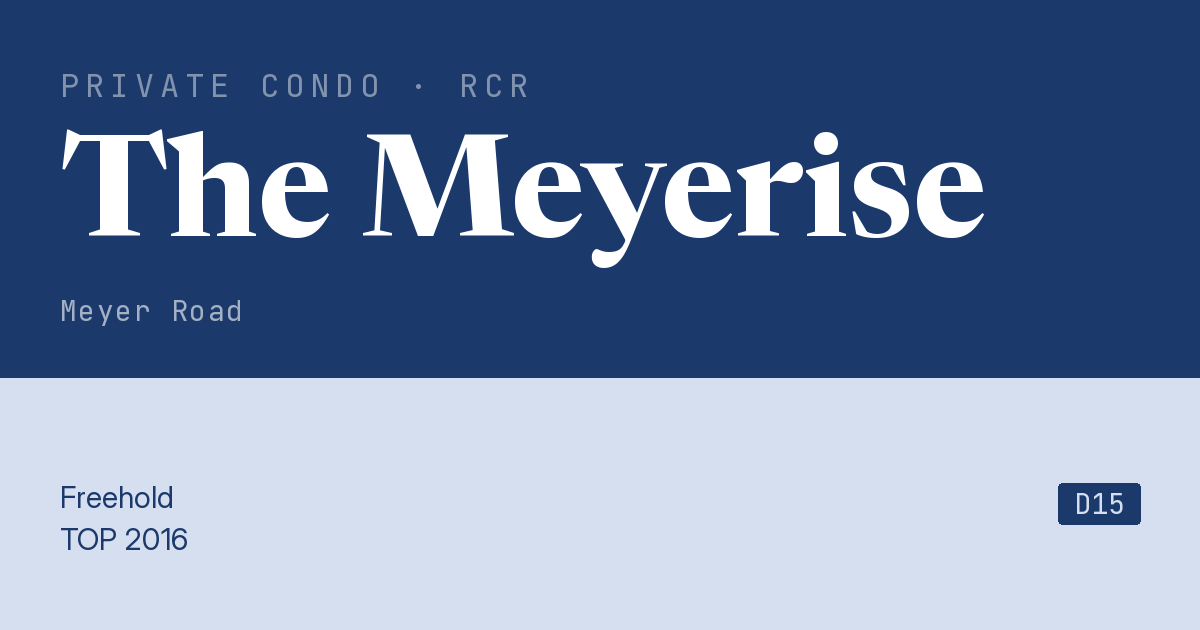 The Meyerise Resale | Price, Transactions, Rental & Analysis