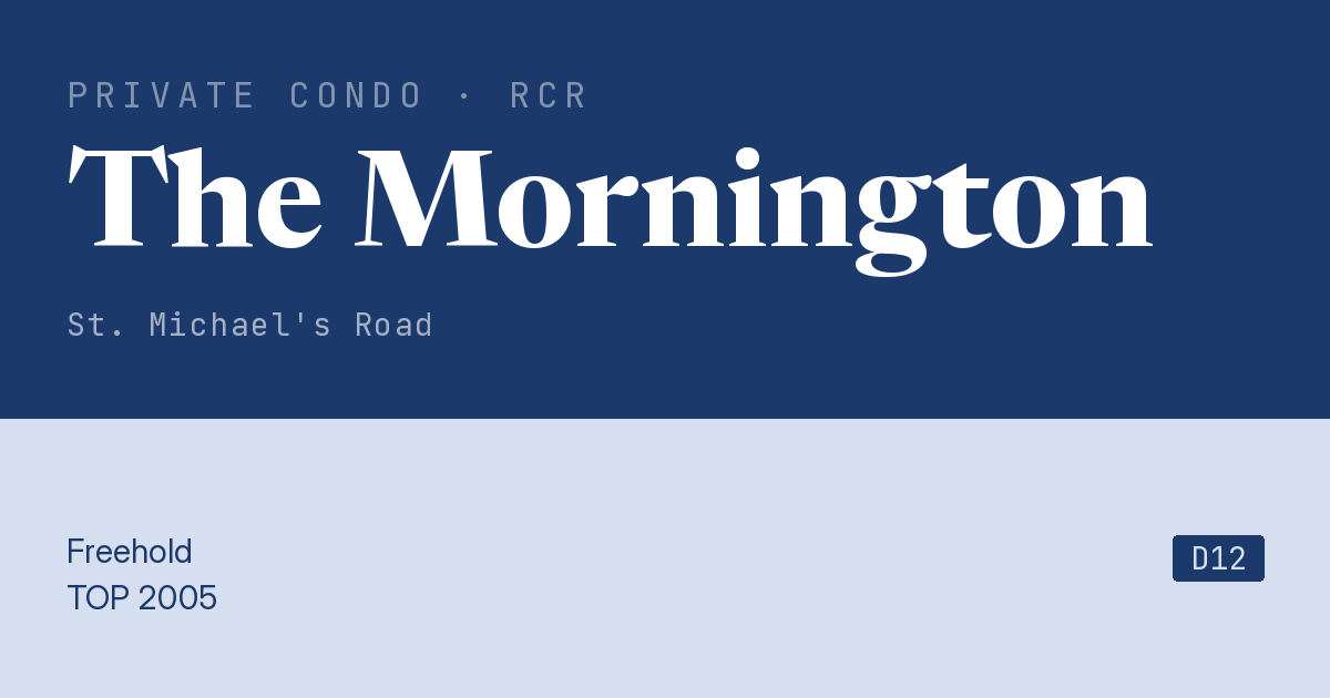 The Mornington Resale | Price, Transactions, Rental & Analysis