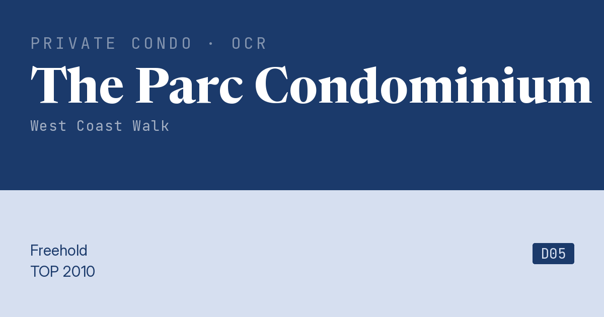 The Parc Condominium Resale | Price, Transactions, Rental & Analysis