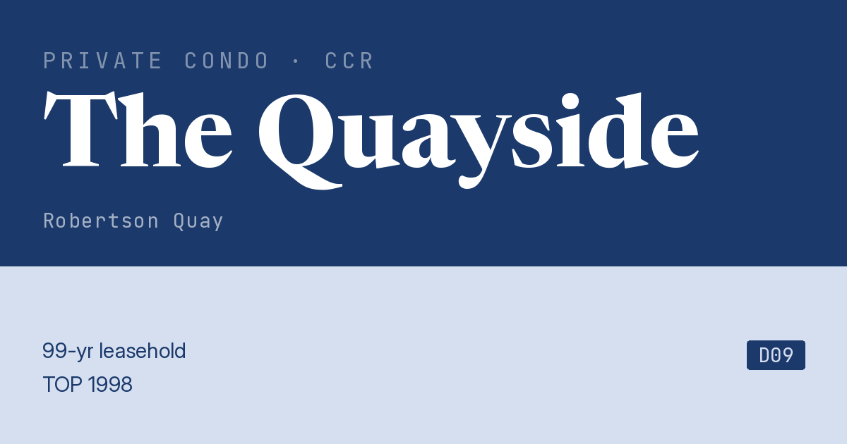 The Quayside Resale | Price, Transactions, Rental & Analysis