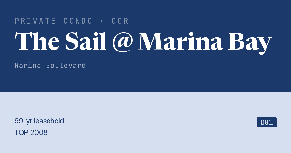 The Sail @ Marina Bay Resale | Price, Transactions, Rental & Analysis