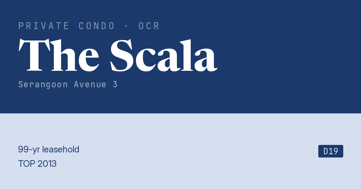 The Scala Resale | Price, Transactions, Rental & Analysis
