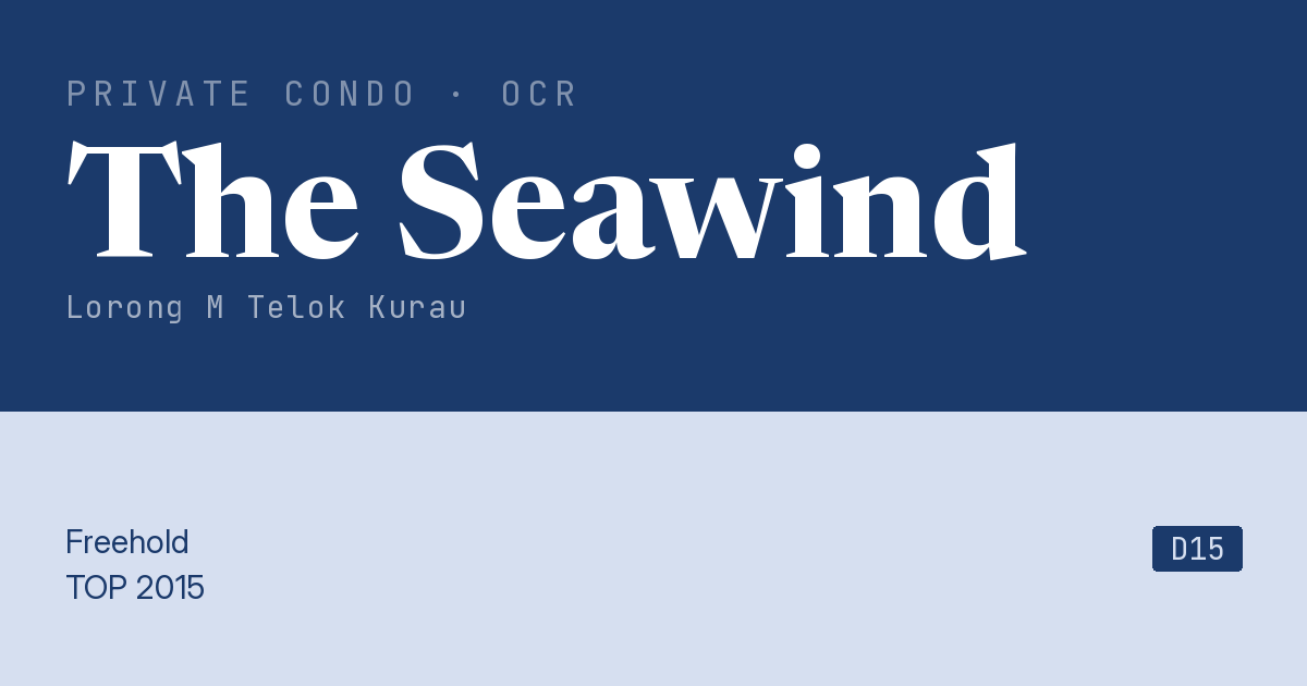 The Seawind Resale | Price, Transactions, Rental & Analysis