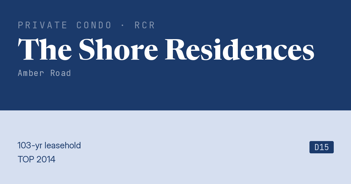 The Shore Residences Resale | Price, Transactions, Rental & Analysis