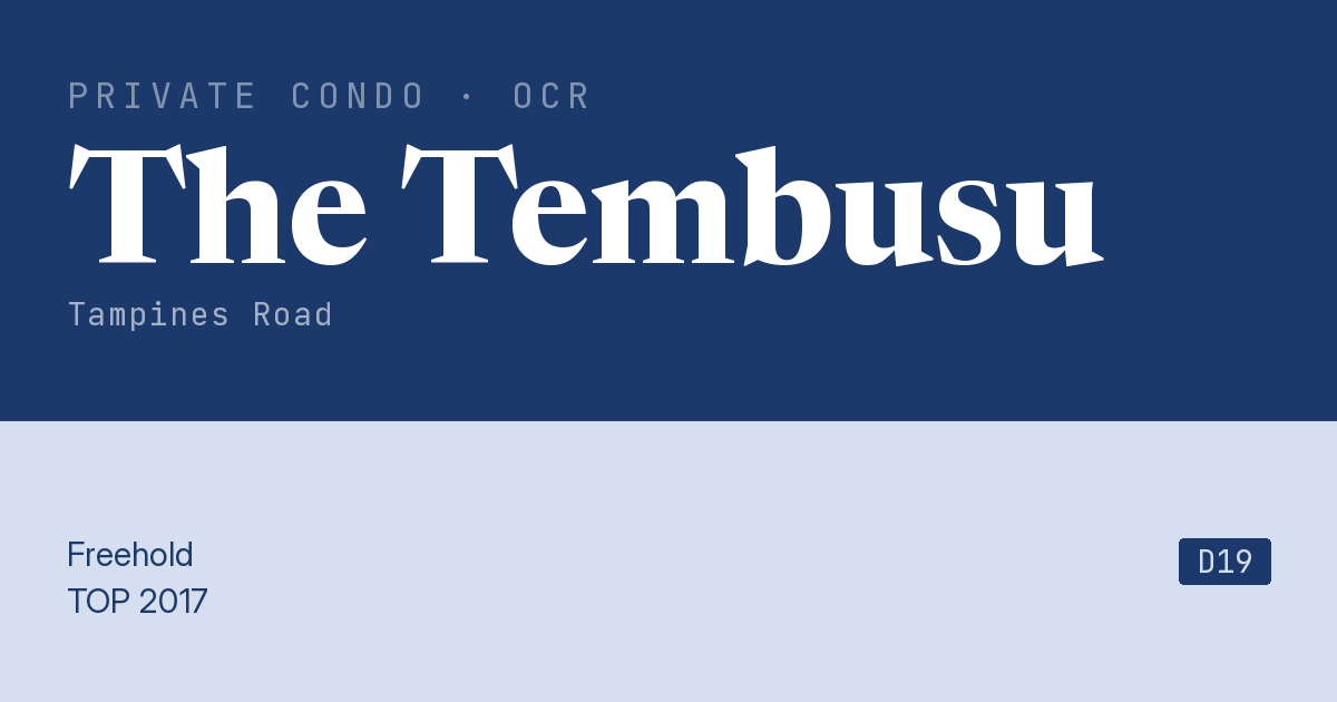 The Tembusu Resale | Price, Transactions, Rental & Analysis