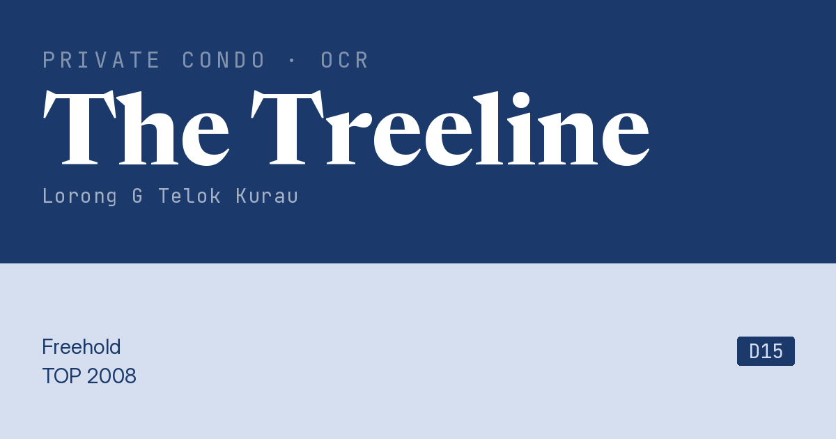 The Treeline Resale | Price, Transactions, Rental & Analysis