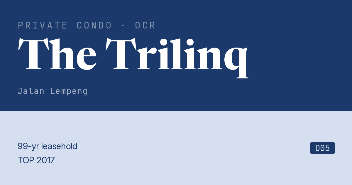 The Trilinq Resale | Price, Transactions, Rental & Analysis