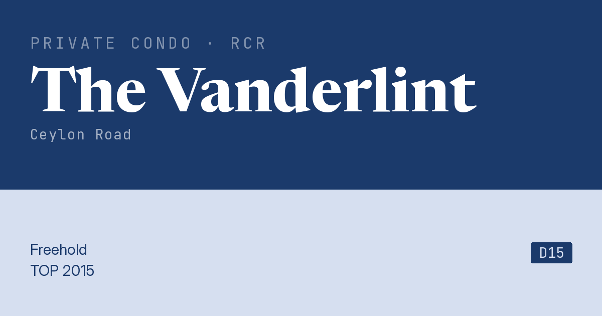 The Vanderlint Resale | Price, Transactions, Rental & Analysis