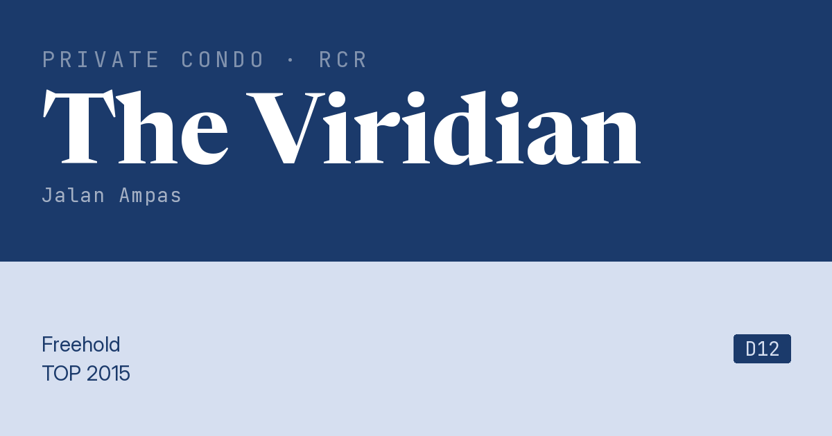 The Viridian Resale | Price, Transactions, Rental & Analysis
