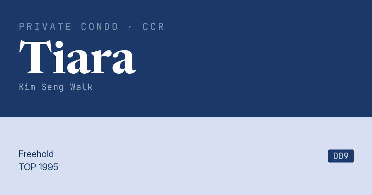 Tiara Resale | Price, Transactions, Rental & Analysis