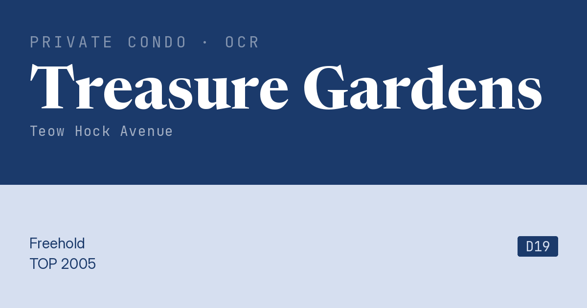 Treasure Gardens Resale | Price, Transactions, Rental & Analysis