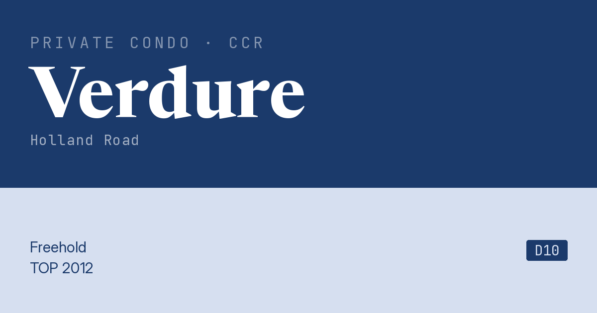 Verdure Resale | Price, Transactions, Rental & Analysis